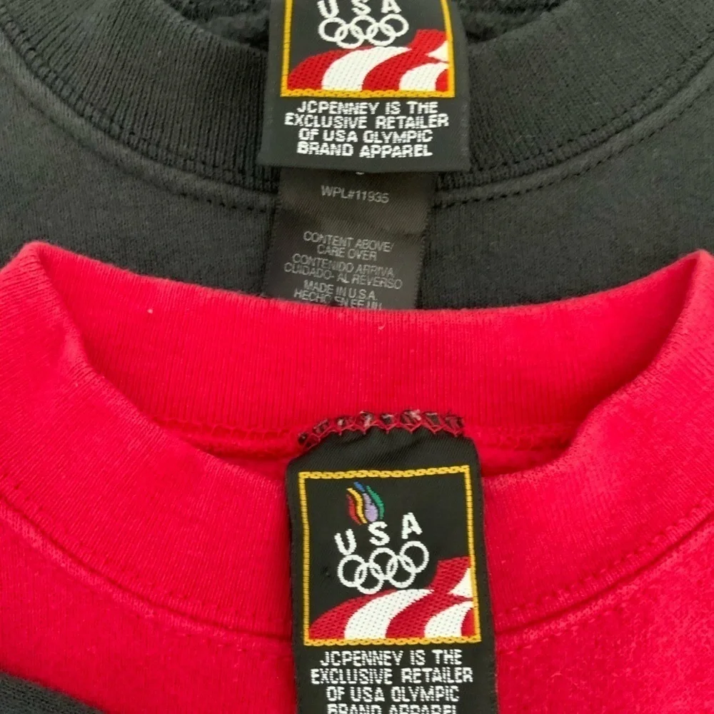 USA OLYMPIC Crew Neck Sweatshirts SET OF 2 Size 5